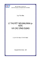 Những ứng dụng của lí thuyết nevanlinna p adic .