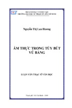 ẩm thực trong tùy bút vũ bằng