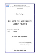 đối ngẫu của không gian lồi địa phương