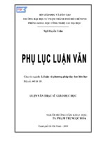 Lí luận và phương pháp dạy học hóa học phục lục luận văn