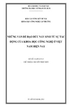 Những vấn đề đạo đức nảy sinh từ sự tác động của khoa học công nghệ ở việt nam hiện nay