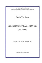 Quan hệ nhật bản – liên xô (1917 1945)