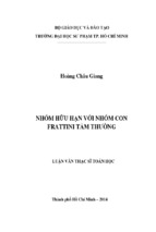 Nhóm hữu hạn với nhóm con frattini tầm thường