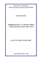 Nghiệm bị chặn của phương trình vi phân hàm bậc nhất phi tuyến