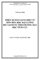 Thiết kế bài giảng điện tử môn hóa học đại cương hệ cao đẳng theo hướng dạy học tích cực