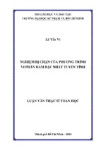 Nghiệm bị chặn của phương trình vi phân hàm bậc nhất tuyến tính