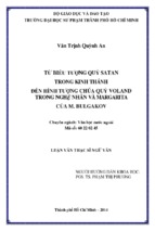 Từ biểu tượng quỷ satan trong kinh thánh đến hình tượng chúa quỷ voland trong nghệ nhân và margarita của m. bulgakov