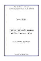 Thành phần liên thông đường trong c x y ( , )