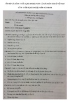 Tập hợp các đề thi tuyển dụng giao dịch viên của ngân hàng oceanbank 