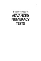 Advanced numeracy tests