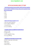 Đáp án đề thi kinh tế vĩ mô thi vào ngân hàng p1