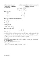 đề  kiểm tra  học kỳ ii _toán 6(9)