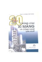 20 chủng loại xi măng và công nghệ sản xuất (nxb khoa học kỹ thuật 2006)   pgs. ts. hoàng văn phong, 173 trang