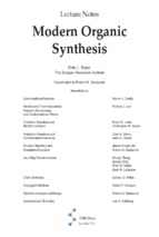 Modern Organic Synthesis Lecture Notes - Dale L Boger