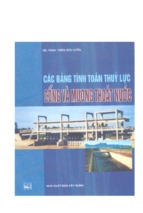 Các bảng tính toán thủy lực cống và mương thoát nước (nxb xây dựng 2003)   gs. ts. trần hữu uyển, 255 trang