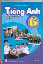 Sách giáo khoa tiếng anh 6  thí điểm tập 1