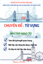 Chuyên đề từ vựng, bài tập mạo từ
