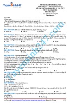 Ề THI THỬ CHUẨN BỊ CHO KÌ THI THPT QUỐC GIA NĂM 2015 Môn: HÓA HỌC trường chuyên sư phạm hà nội