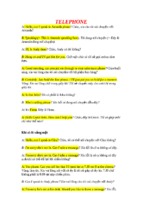 Tiếng anh giao tiếp qua điện thoại