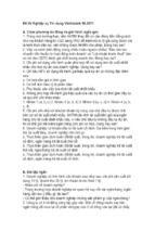 đề thi nghiệp vụ tín dụng vietinbank 2011