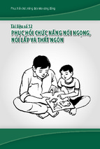 Tài liệu số 12 phục hồi chức năng nói ngọng, nói lắp và thất ngôn