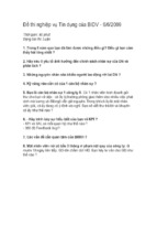 đề thi nghiệp vụ tín dụng của bidv 6.6.2009