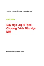 Dạy học lớp 4 theo chương trình tiểu học mới