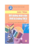 Giáo trình bồi dưỡng nhân viên thiết bị trường trung học cơ sở tập ii   ths. vũ thành vĩnh (chủ biên)