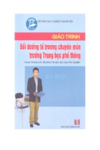 Giáo trình bồi dưỡng tổ trưởng chuyên môn trường trung học phổ thông   ts. vũ quốc long (chủ biên)