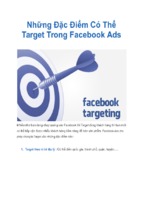Những đặc điểm có thể target trong facebook ads