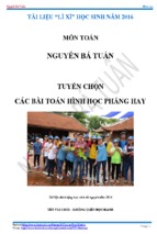 Tuyển chọn các bài hình oxy