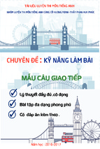 Kỹ năng làm bài mẫu câu giao tiếp (ôn thi thpt quốc gia môn tiếng anh)