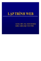Bài giảng lập trình web ( www.sites.google.com/site/thuvientailieuvip )