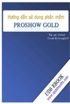 Ebook hướng dẫn sử dụng phần mềm proshow gold