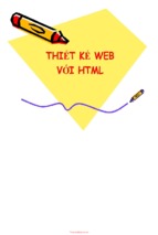 Bài giảng thiết kế web với html