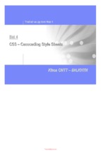 Bài giảng css   casscading style sheets