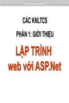 Bài giảng lập trình web với asp net ( www.sites.google.com/site/thuvientailieuvip )