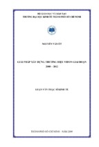 Giải pháp xây dựng thương hiệu vifon giai đoạn 2008 – 2012