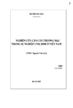 Luận văn thạc sĩ nghiên cứu cán cân thương mại trong sự nghiệp công nghiệp hóa, hiện đại hóa ở việt nam