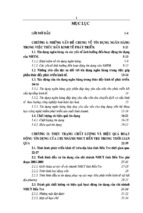 Nâng cao chất lượng và hiệu quả hoạt động tín dụng của chi nhánh ngân hàng công thương tỉnh bến tre, góp phần thúc đẩy phát triển kinh tế địa phương