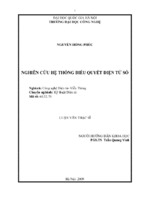 Nghiên cứu hệ thống biểu quyết điện tử số