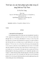 Luận văn thạc sĩ thời hạn của các biện pháp ngăn chặn trong tố tụng hình sự việt nam