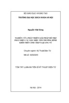 Nghiên cứu, phát triển giải pháp hỗ trợ phát hiện các dấu hiệu tổn thương hình khối trên ảnh chụp x quang vú ( www.sites.google.com/site/thuvientailieuvip )