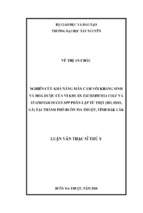 Luận văn thạc sĩ thú y nghiên cứu khả năng mẫn cảm với kháng sinh và hoá dược của vi khuẩn escherichia coli và staphylococcus spp phân lập từ thịt (bò, heo, gà) tại thành phố buôn ma thuột tỉnh đắk lắk