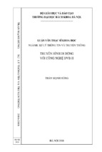 Luận văn thạc sĩ truyển hình di động với công nghệ dvb h