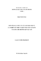 Phân tích cấu trúc cầu các sản phẩm thịt và cá  nghiên cứu thực nghiệm theo tiếp cận kinh tế lượng cho trường hợp việt nam ( www.sites.google.com/site/thuvientailieuvip )