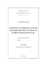 Luận văn thạc sĩgiải pháp hiệu quả độ tin cậy hệ thống tình nguyện