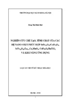 Luận án tiến sĩ kỹ thuật hóa học  nghiên cứu chế tạo, tính chất của các hệ nano oxit phức hợp srfe12o19cofe2o4, srfe12o19la1 xcaxmno3, cofe2o4batio3 ( www.sites.google.com/site/thuvientailieuvip )