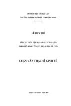 Tái cấu trúc tập đoàn đầu tư sài gòn theo mô hình công ty mẹ   công ty con