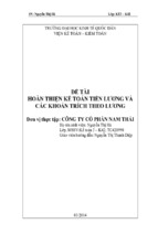 đề tài hoàn thiện kế toán tiền lương và các khoản trích theo lương ( www.sites.google.com/site/thuvientailieuvip )